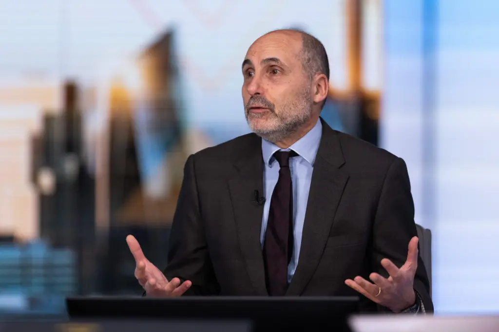 Peter Oppenheimer speaks in a television interview