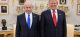 Benjamin Netanyahu and Donald Trump standing together in the Oval Office