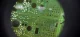 Printed circuit board viewed through a magnifier