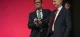 UK Labour government officials on stage at a conference